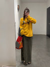 YANYAN KNITS Fall/Winter 2025: Daisy Work Jacket / V-Neck Vest / DAISY Maxi Skirt YYK-YW25-1241-LV Skirt (YYW25-2051)